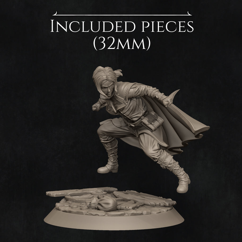 Halfling Rogue Miniature Resin Model Kit | by Nerikson
