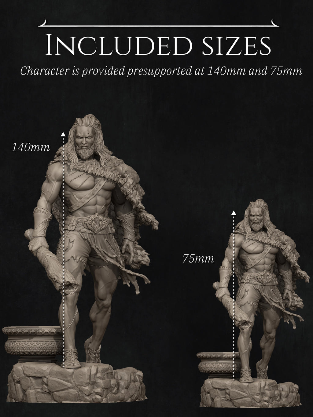 Heracles Standalone Variant Miniature Resin Model Kit | by Nerikson