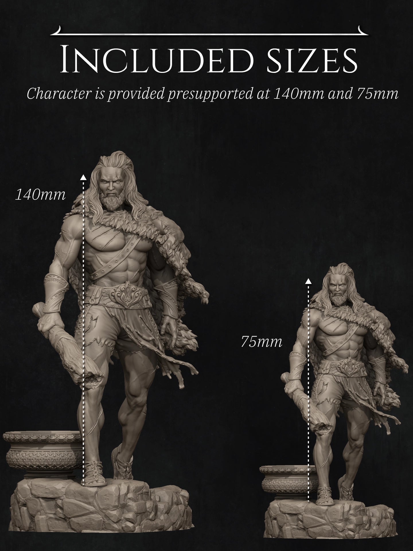Heracles Standalone Variant Miniature Resin Model Kit | by Nerikson