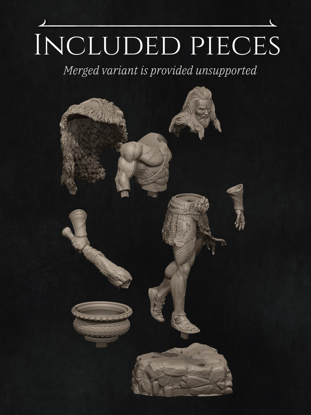 Heracles Standalone Variant Miniature Resin Model Kit | by Nerikson