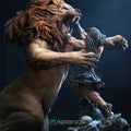 Heracles and the Nemean Lion Diorama Miniature Resin Model Kit | by Nerikson