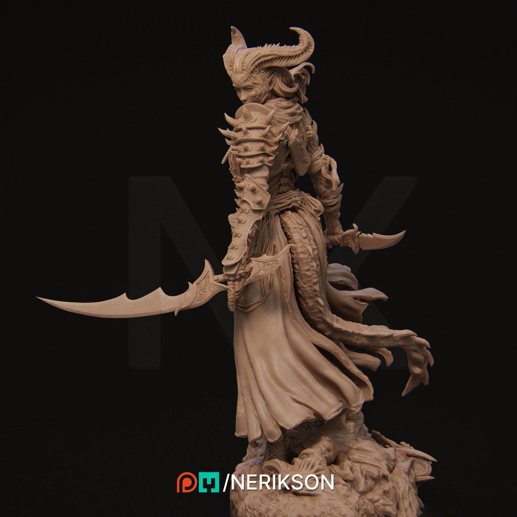 Iensi the Demon Hunter Miniature Resin Model Kit | by Nerikson