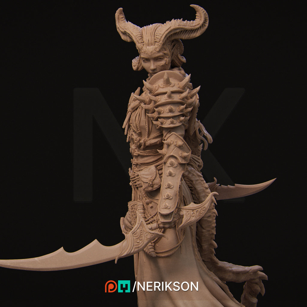Iensi the Demon Hunter Miniature Resin Model Kit | by Nerikson