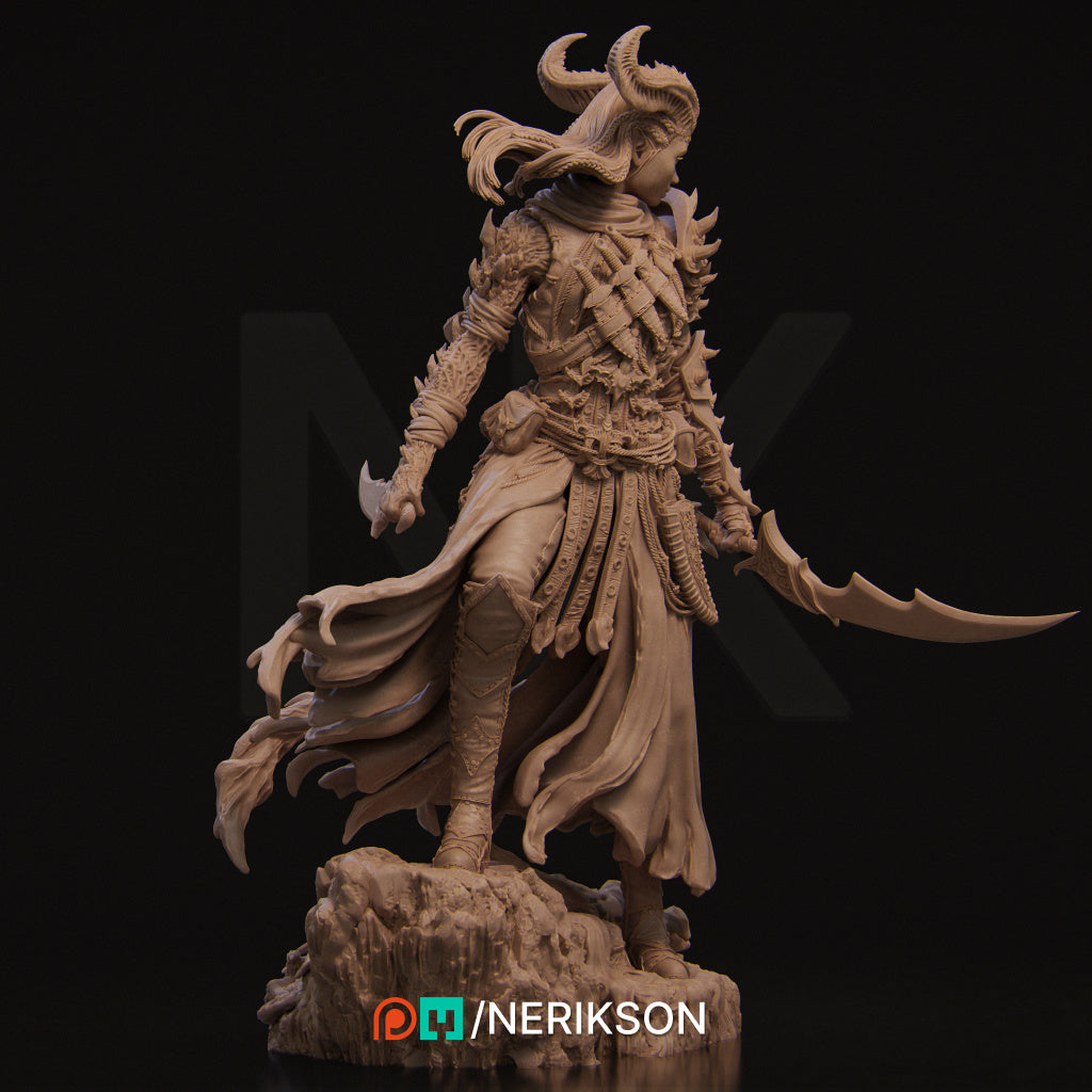 Iensi the Demon Hunter Miniature Resin Model Kit | by Nerikson