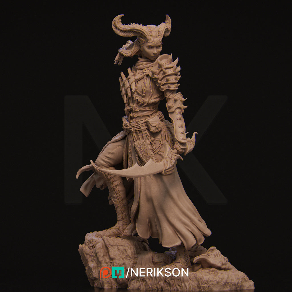 Iensi the Demon Hunter Miniature Resin Model Kit | by Nerikson