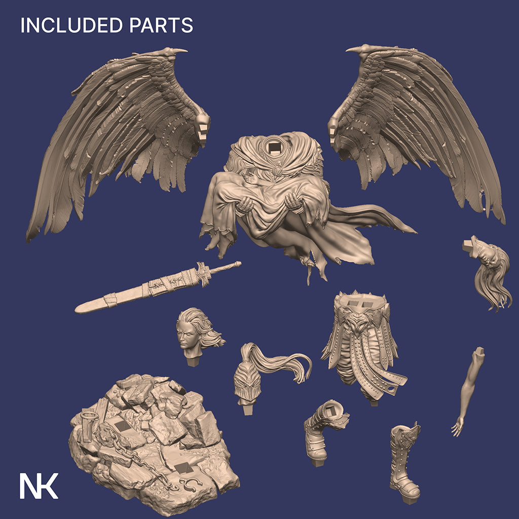 Ishim the Fallen Miniature Resin Model Kit | by Nerikson