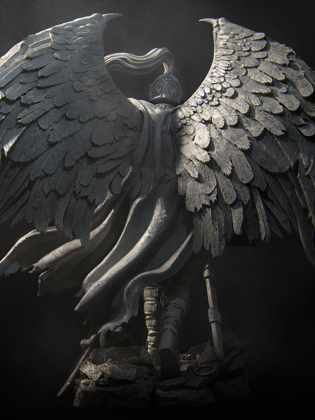 Ishim the Fallen Miniature Resin Model Kit | by Nerikson
