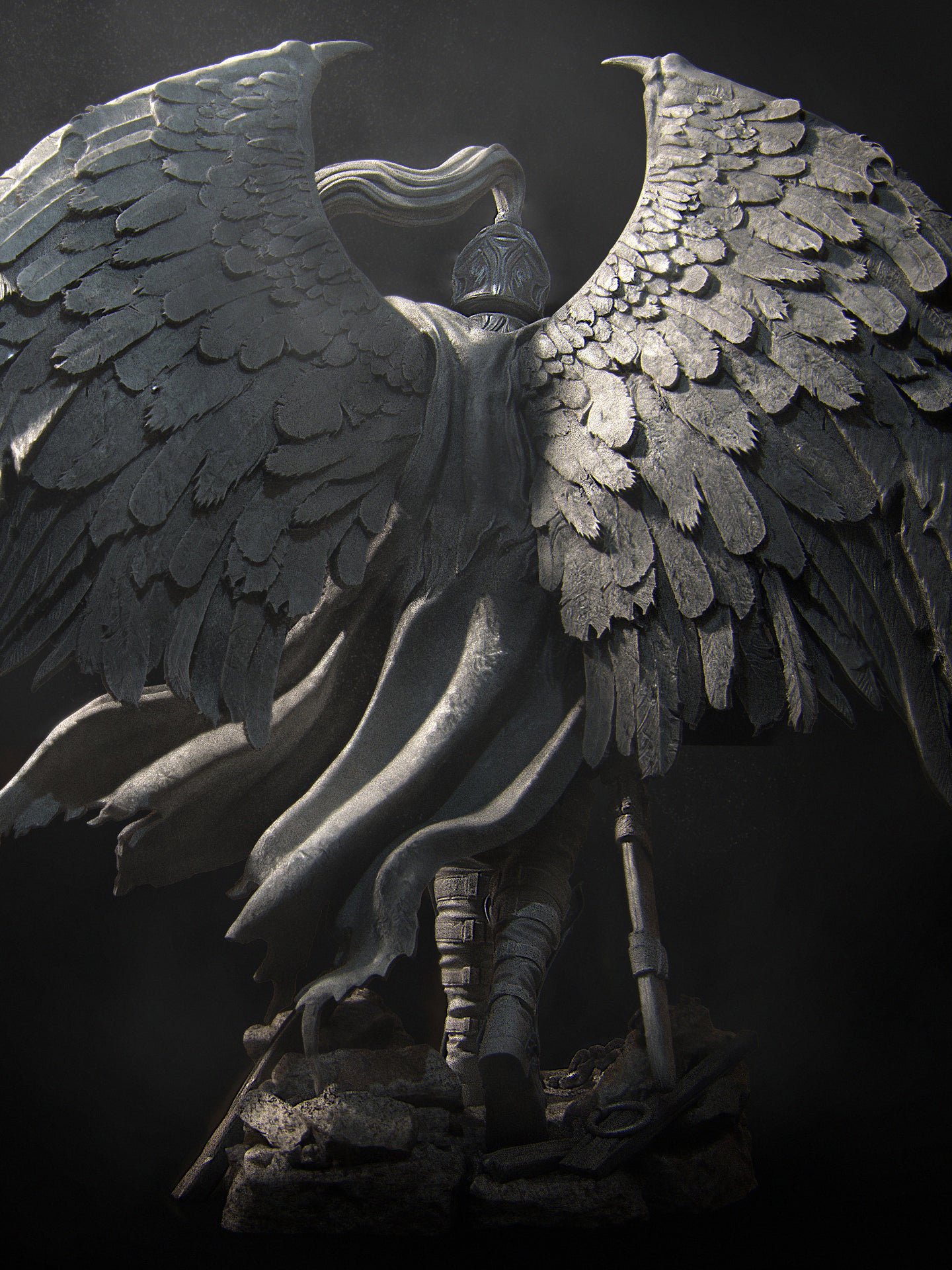 Ishim the Fallen Miniature Resin Model Kit | by Nerikson