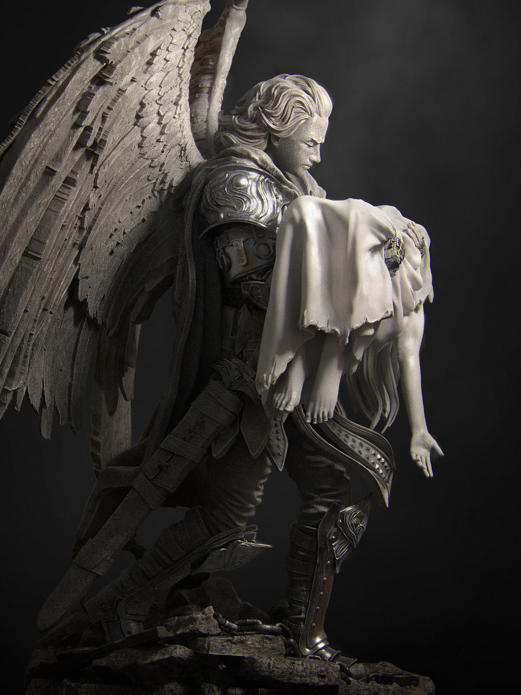 Ishim the Fallen Miniature Resin Model Kit | by Nerikson