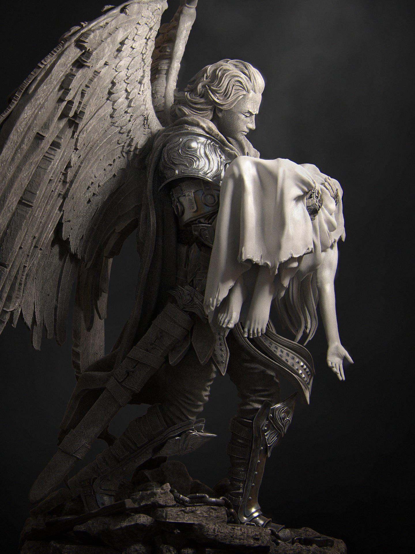 Ishim the Fallen Miniature Resin Model Kit | by Nerikson