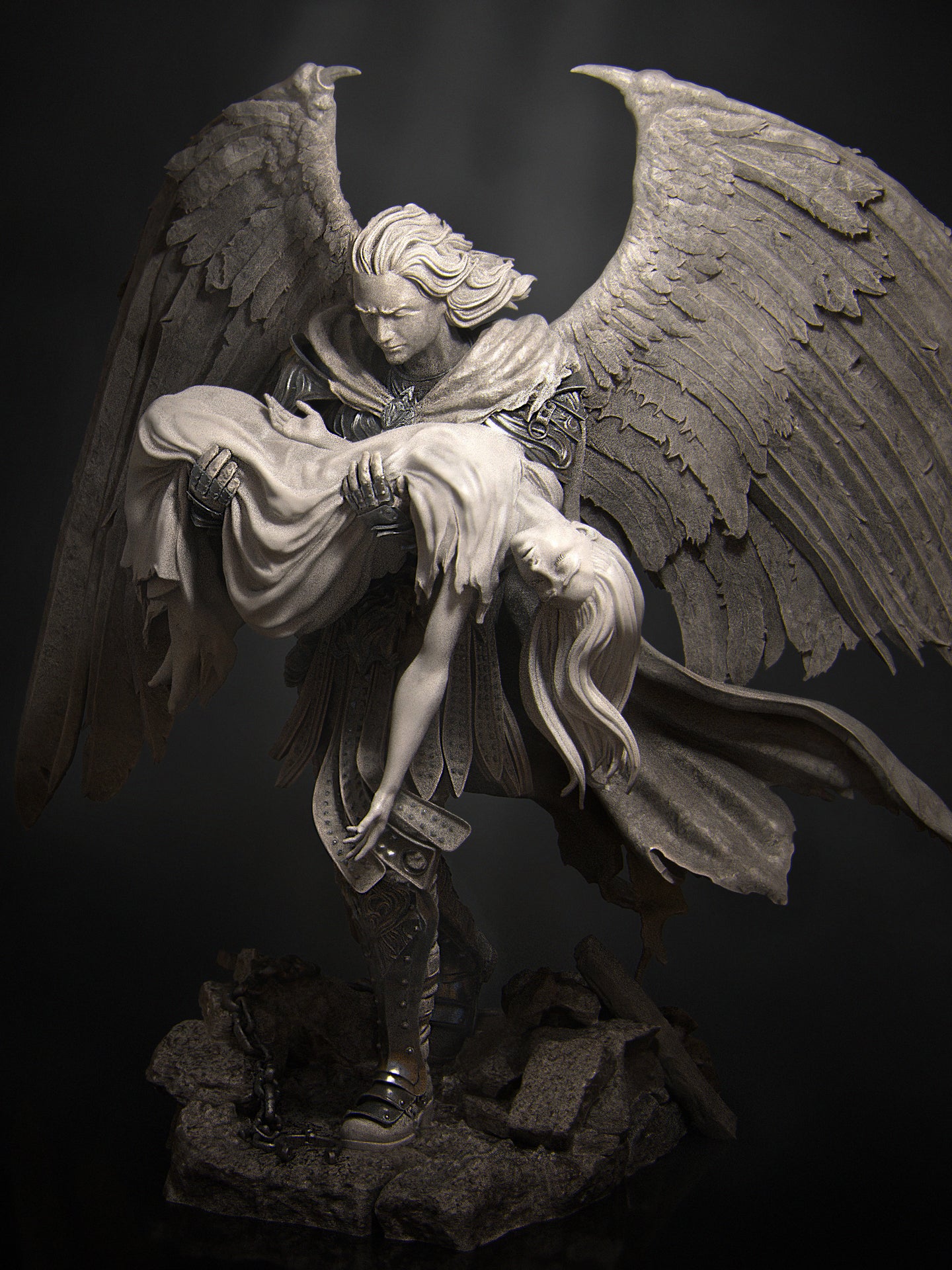 Ishim the Fallen Miniature Resin Model Kit | by Nerikson
