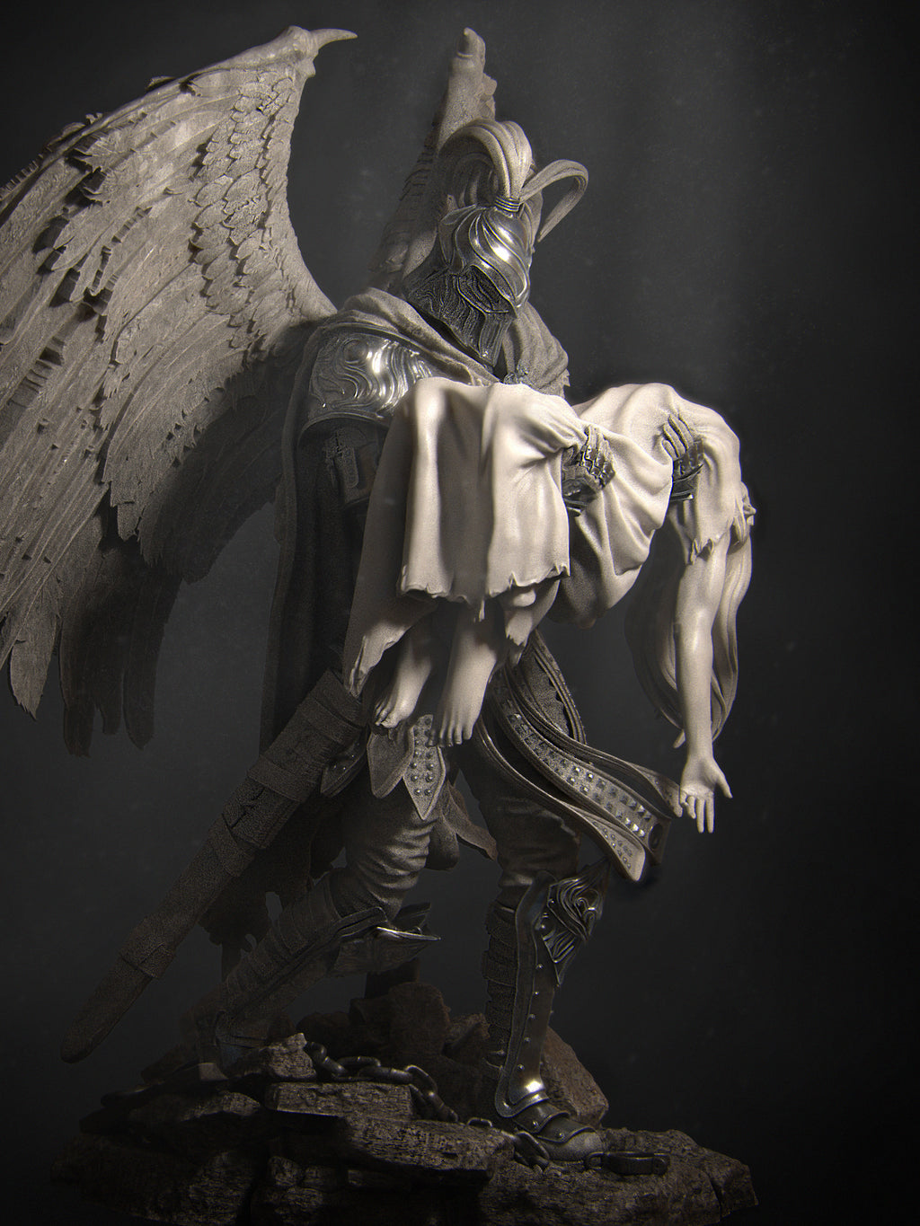 Ishim the Fallen Miniature Resin Model Kit | by Nerikson