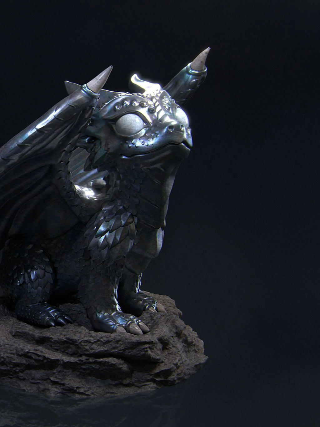 Kaida the Little Dragon Miniature Resin Model Kit | by Nerikson