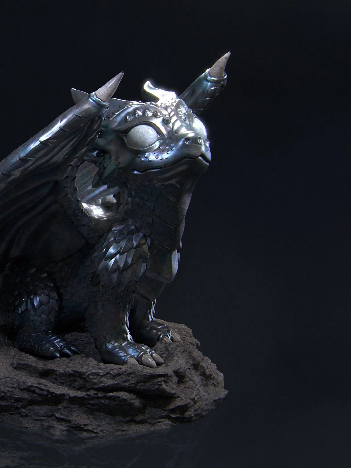 Kaida the Little Dragon Miniature Resin Model Kit | by Nerikson