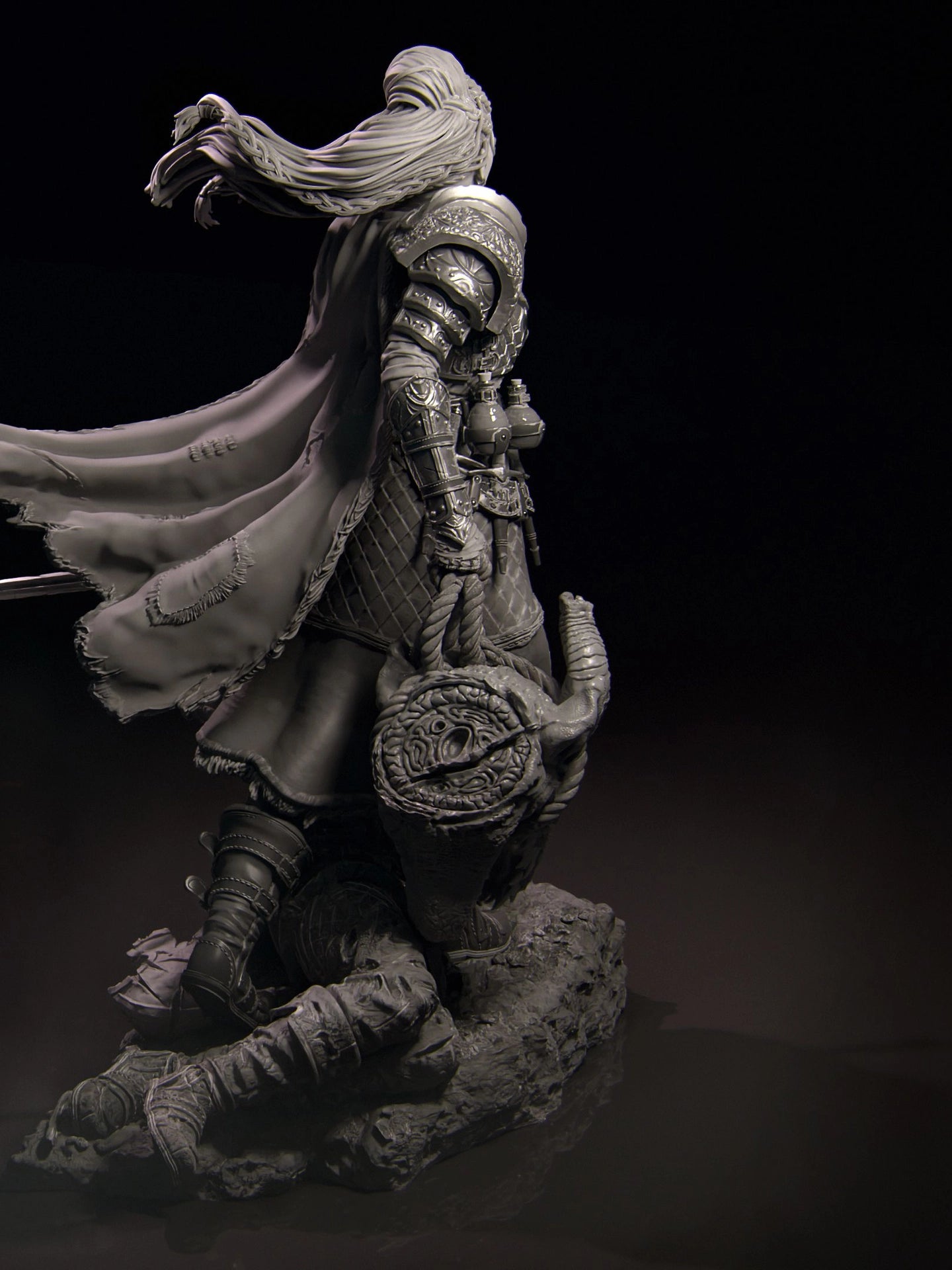 Kalia the Monster Hunter Miniature Resin Model Kit | by Nerikson