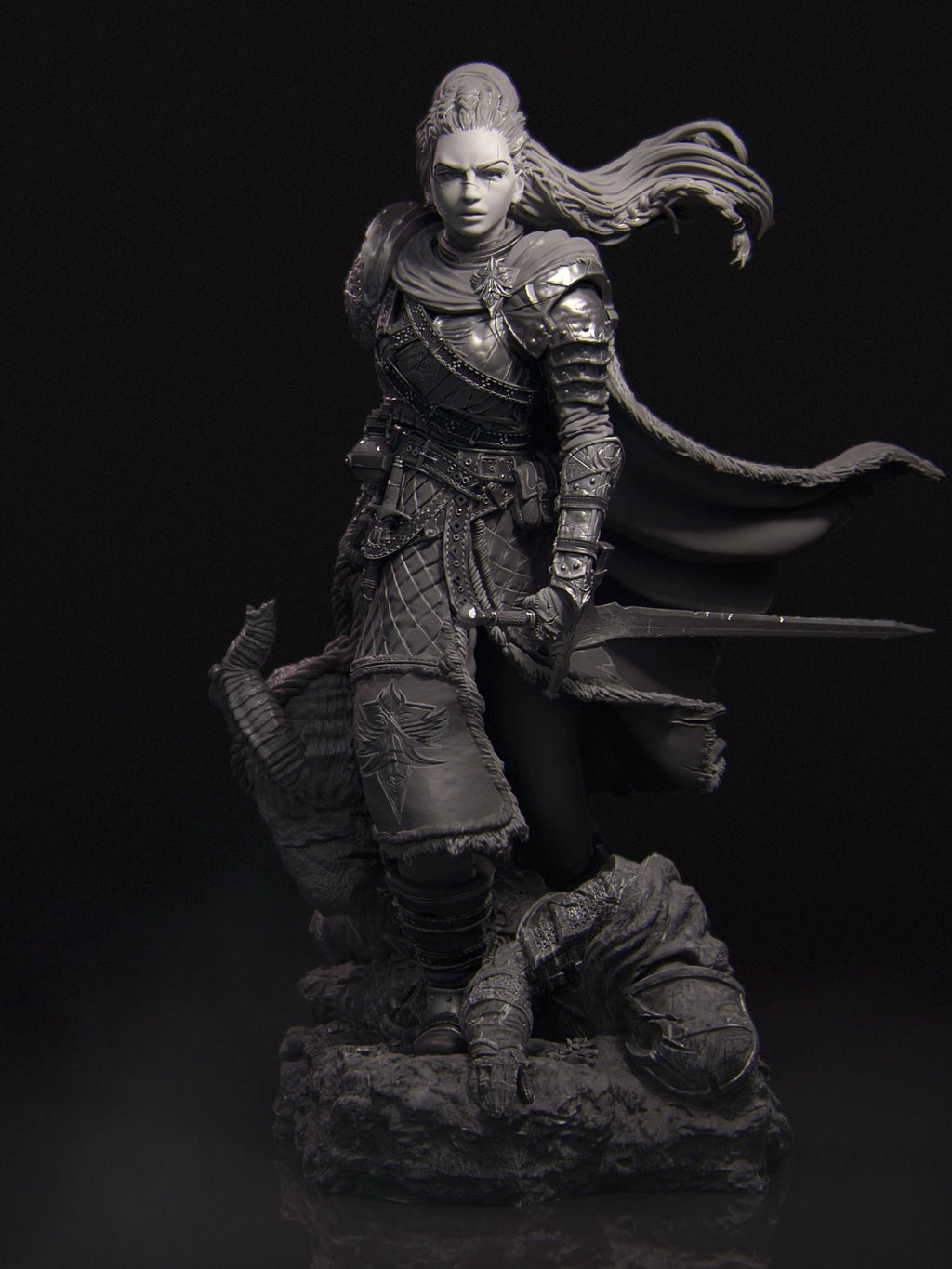 Kalia the Monster Hunter Miniature Resin Model Kit | by Nerikson