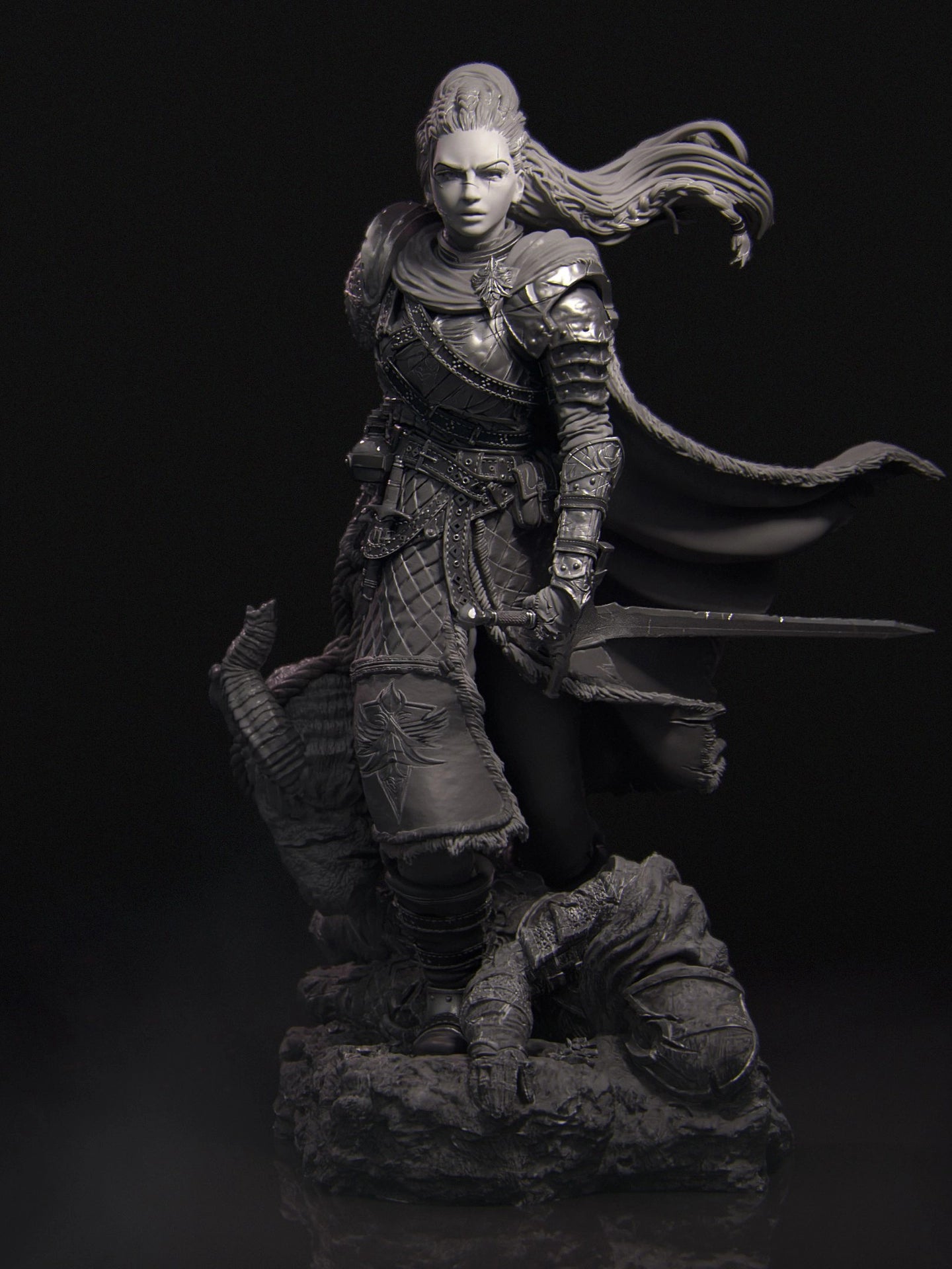 Kalia the Monster Hunter Miniature Resin Model Kit | by Nerikson
