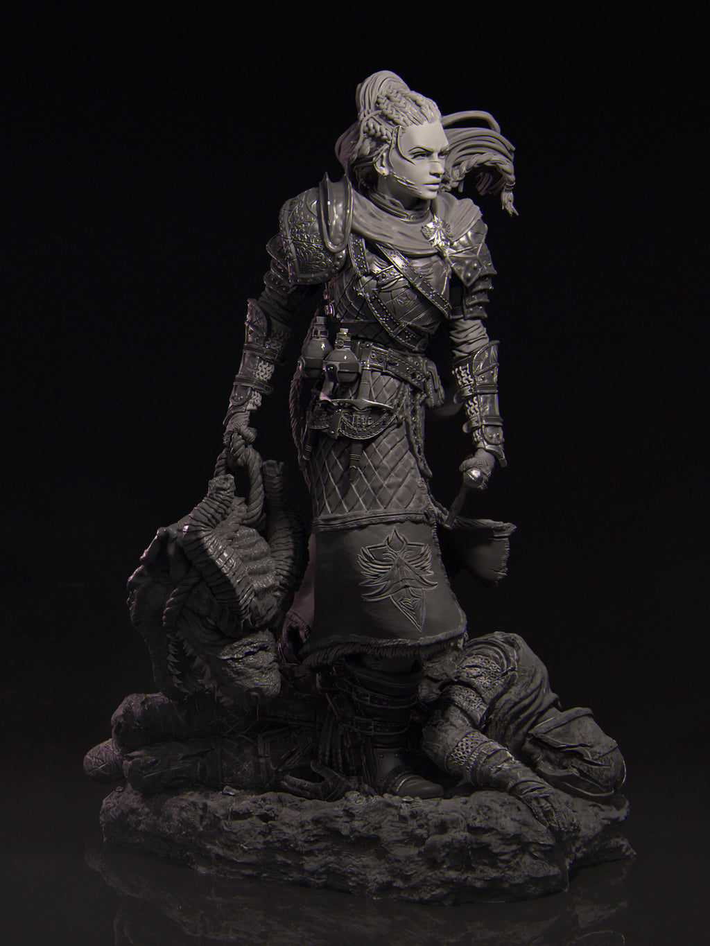 Kalia the Monster Hunter Miniature Resin Model Kit | by Nerikson