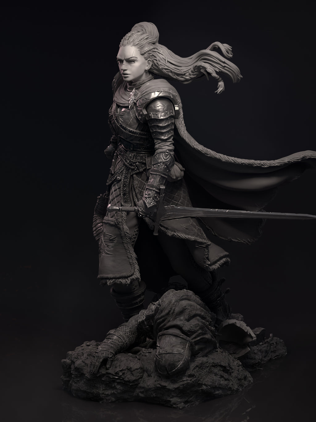 Kalia the Monster Hunter Miniature Resin Model Kit | by Nerikson