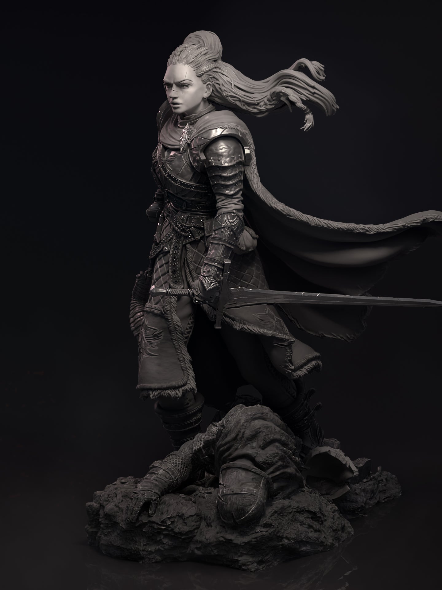 Kalia the Monster Hunter Miniature Resin Model Kit | by Nerikson