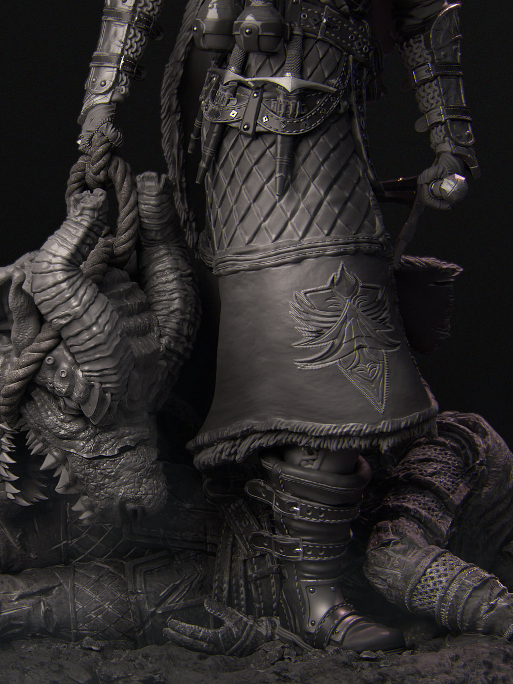 Kalia the Monster Hunter Miniature Resin Model Kit | by Nerikson