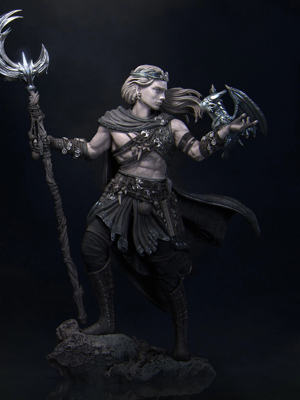 Orion Druid of The Moon Miniature Resin Model Kit | by Nerikson
