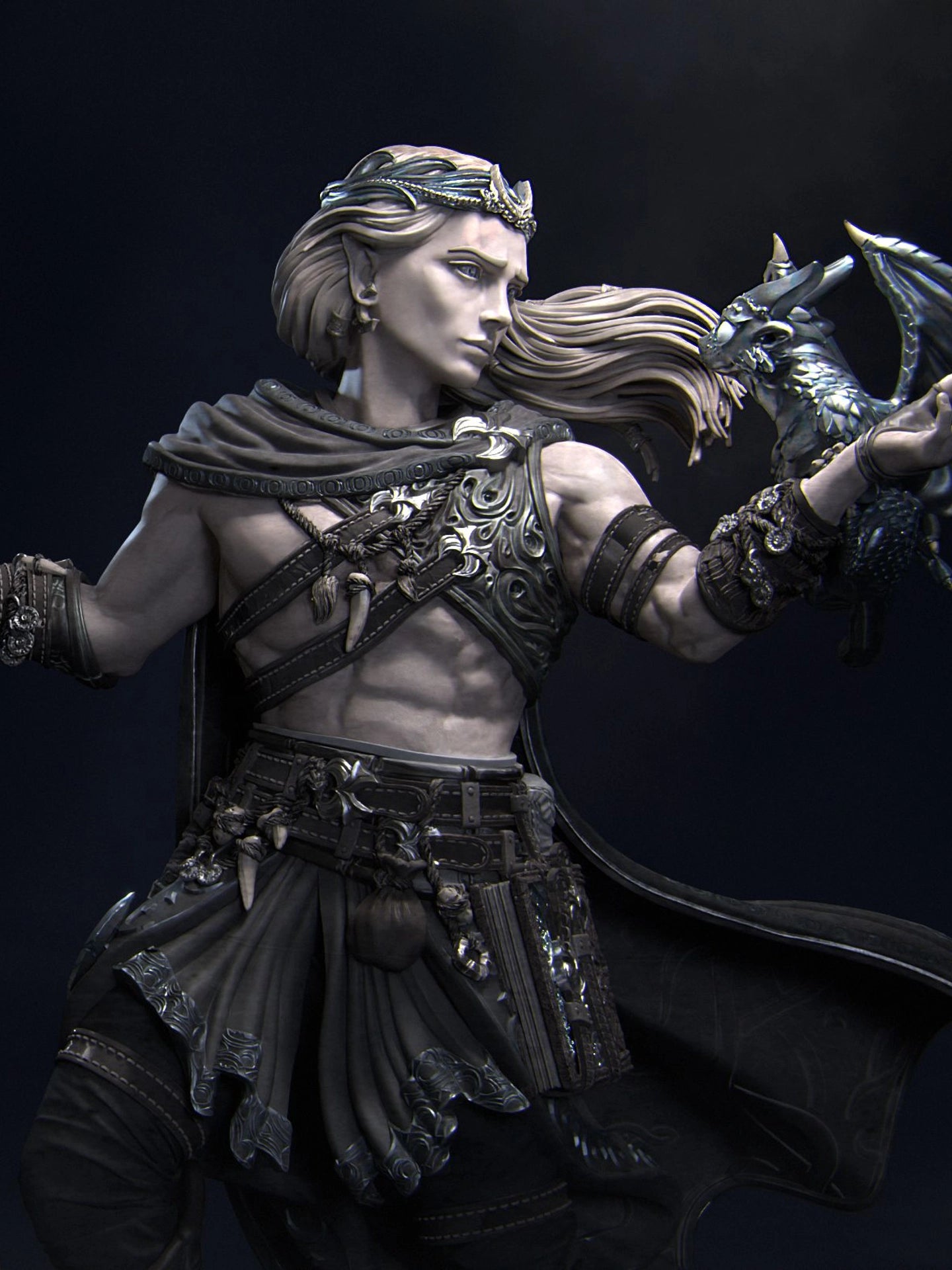 Orion Druid of The Moon Miniature Resin Model Kit | by Nerikson