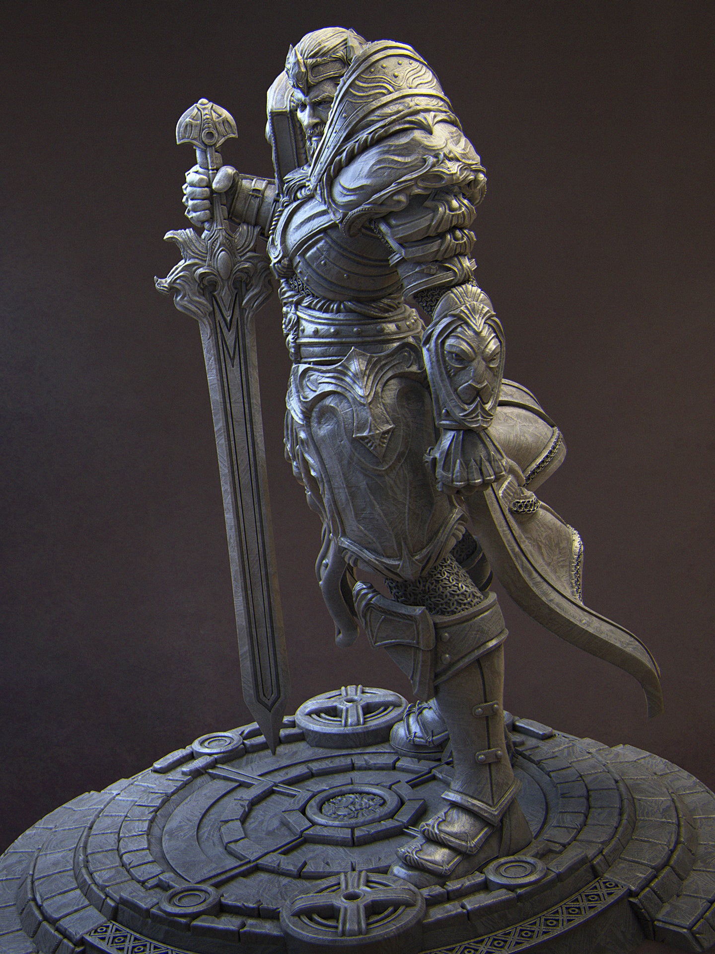 Itrek, Paladin of Dawn Miniature Resin Model Kit | by Nerikson