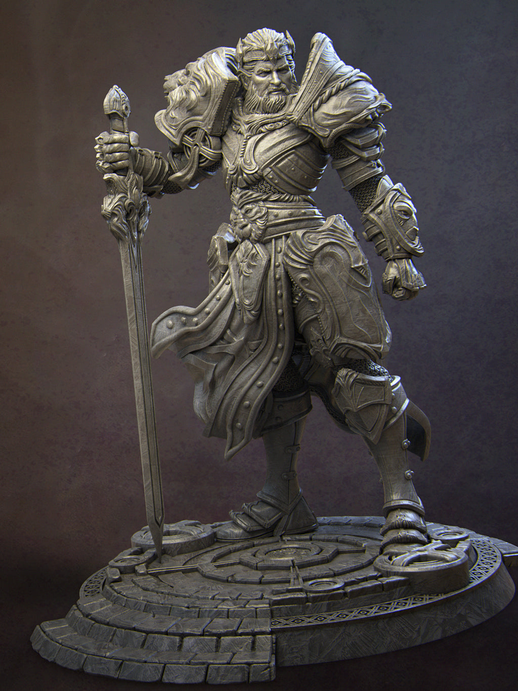 Itrek, Paladin of Dawn Miniature Resin Model Kit | by Nerikson