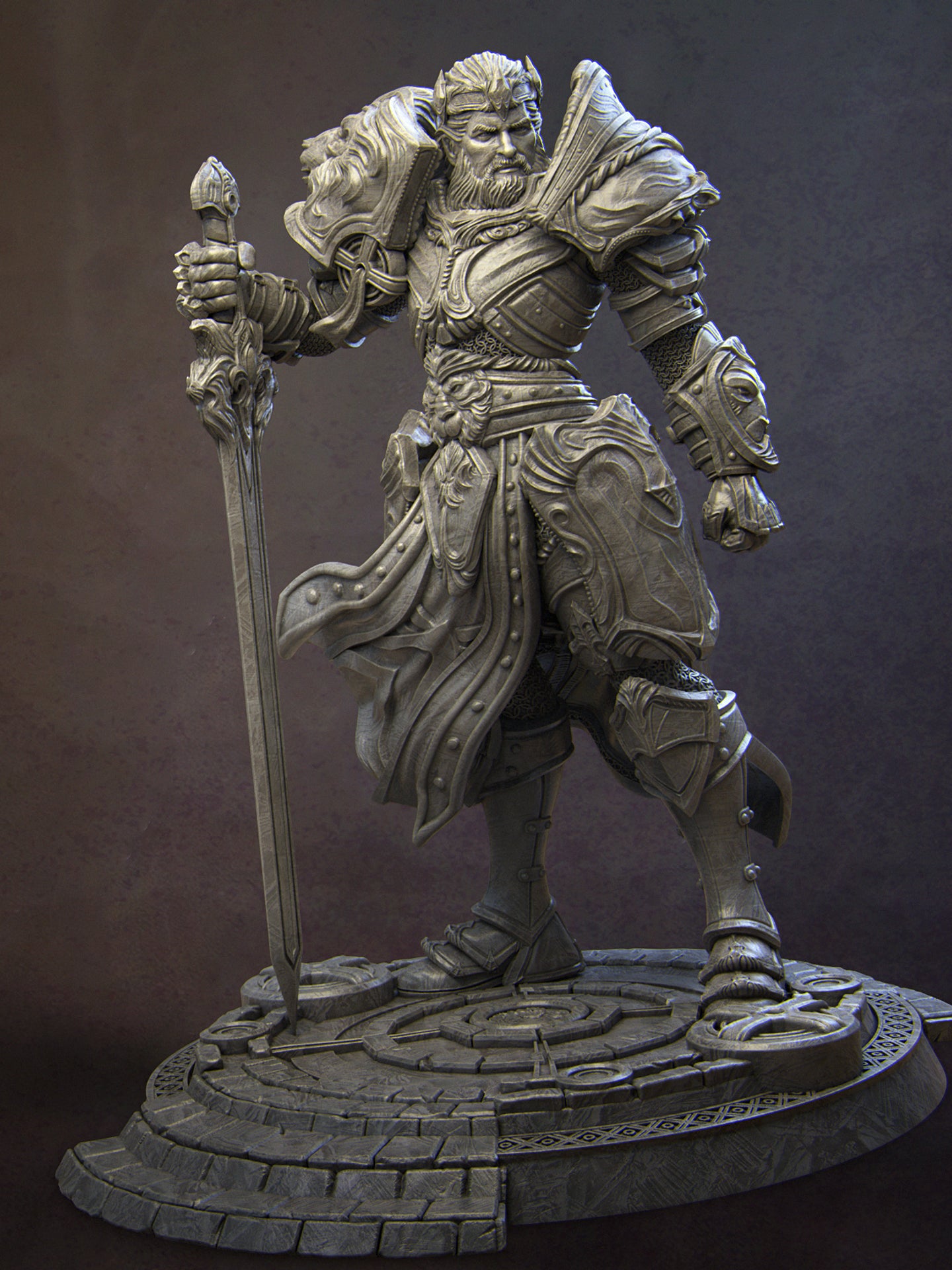 Itrek, Paladin of Dawn Miniature Resin Model Kit | by Nerikson