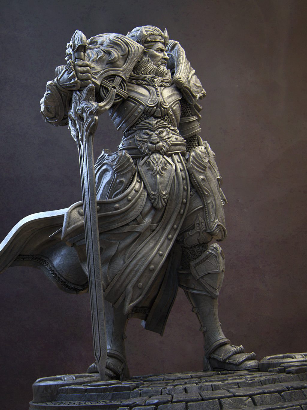 Itrek, Paladin of Dawn Miniature Resin Model Kit | by Nerikson