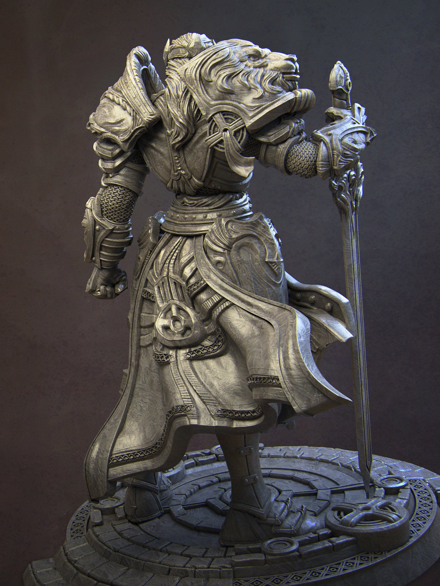 Itrek, Paladin of Dawn Miniature Resin Model Kit | by Nerikson