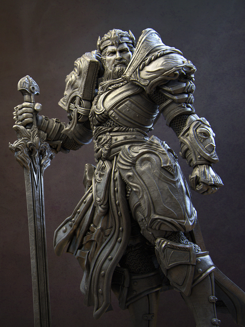 Itrek, Paladin of Dawn Miniature Resin Model Kit | by Nerikson