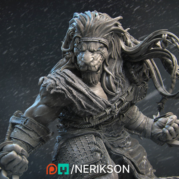 Azat, Way of the Long Death Monk Miniature Resin Model Kit | by Nerikson