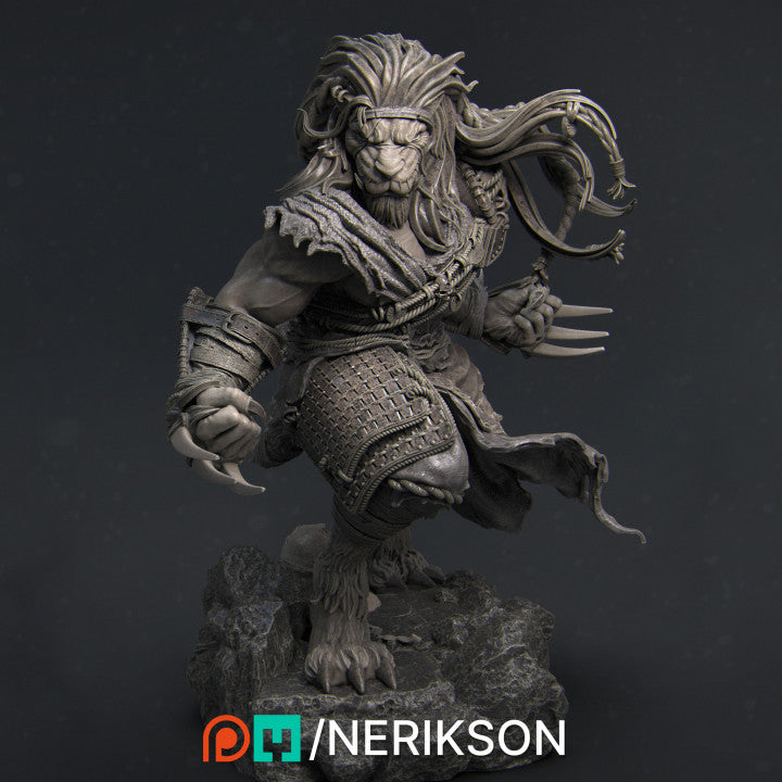 Azat, Way of the Long Death Monk Miniature Resin Model Kit | by Nerikson