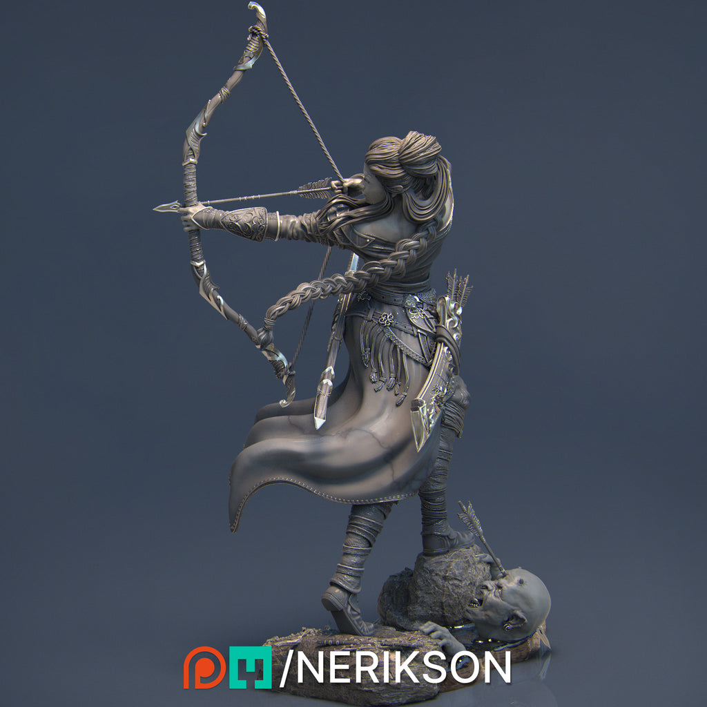 Saelihn the Forest Archer Miniature Resin Model Kit | by Nerikson
