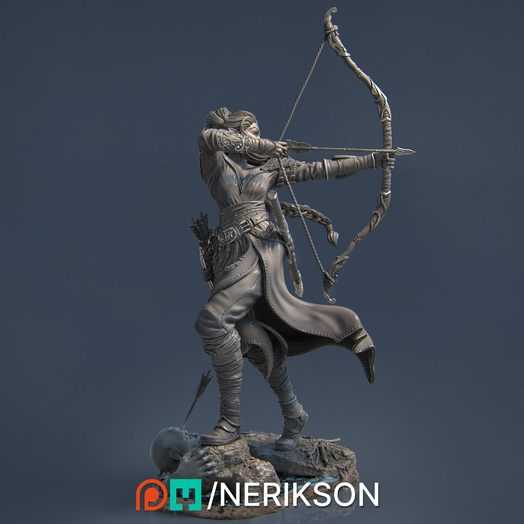 Saelihn the Forest Archer Miniature Resin Model Kit | by Nerikson
